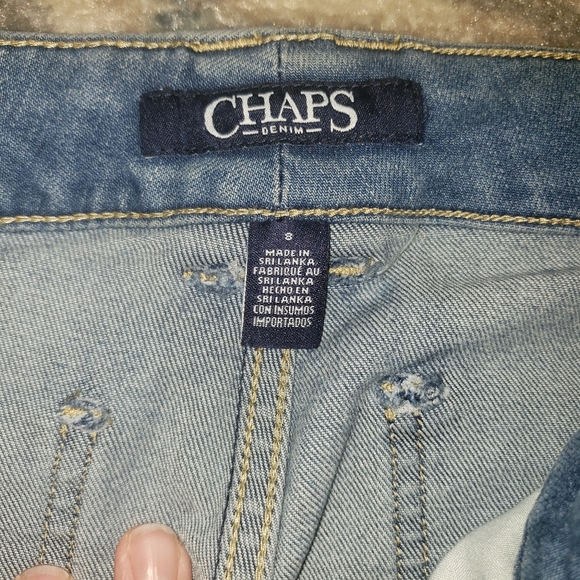 NWOT CHAPS wide leg crop size 8 - Picture 2 of 3